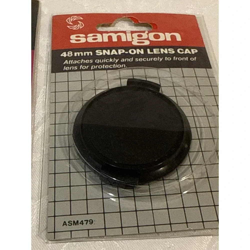 vintage camera Samigon snap-on lens caps in 48mm and 49mm BDB Planoptic Lot 4